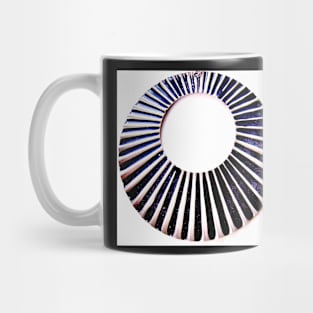 OP ART, 60S, MOD, GEOMETRIC DESIGN, ART DECO FAN Mug